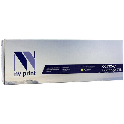 Картридж NV-Print для HP Color LaserJet CP2025/ CM2320 Yellow, CC532A картридж nv print nv cc532a nv 718 yellow для hp cp2025 и canon 7200cdn 2800k желтый