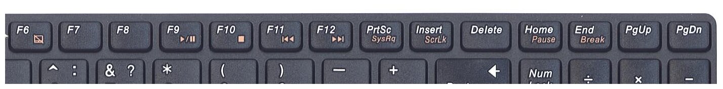 Клавиатура для ноутбука Lenovo 25211061 черная с черной рамкой версия 2