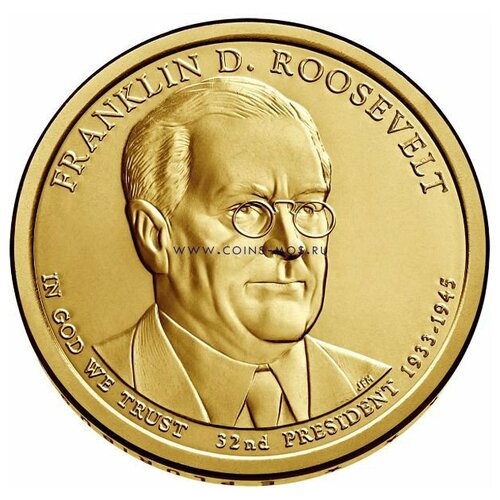 США Франклин Рузвельт 1 доллар 2014 г. D