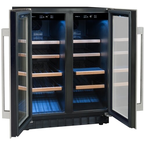 Встраиваемый винный шкаф на 42 бутылки Avintage AVU41SXDPA стальной