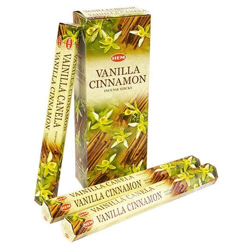 Благовония палочки HEM Ваниль Корица Vanilla Cinnamon 120 шт благовоние hem имбирь ginger блок 6 упаковок