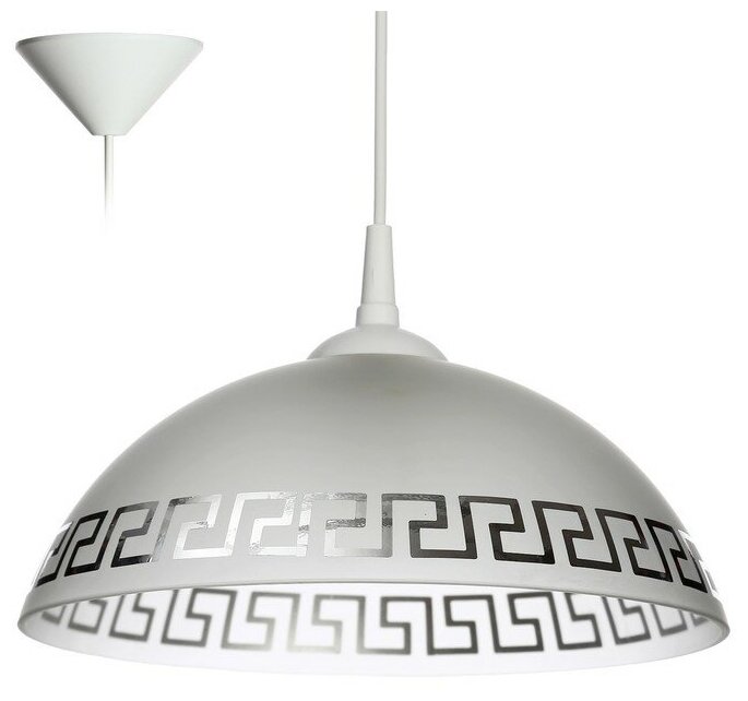Светильник Колпак "Арис" 1 лампа E27 40Вт белый д.300 2492593