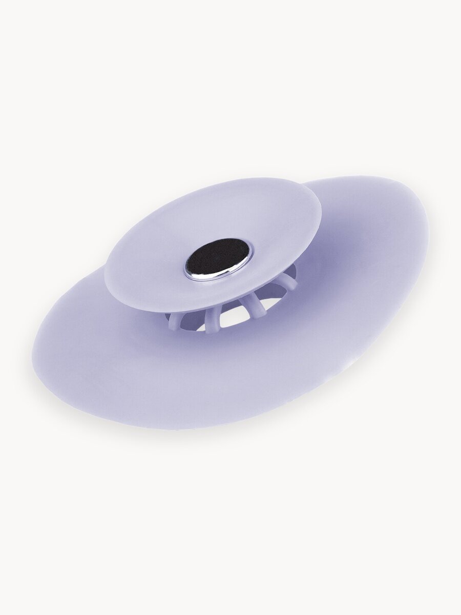 Пробка для ванны и раковины с фильтром, диаметр 100 мм, лавандовая