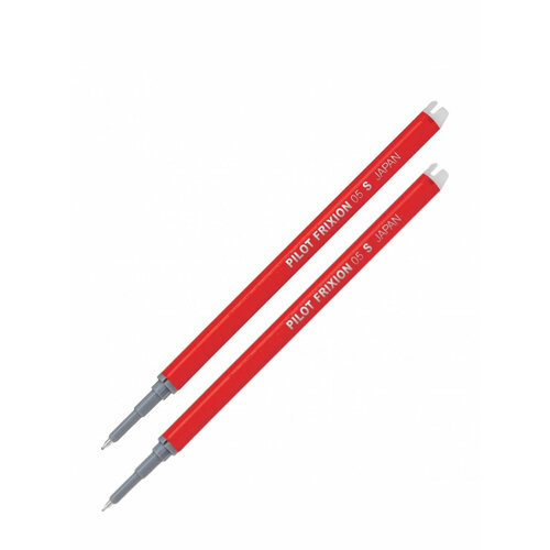 Набор гелевых стержней для ручки Pilot FRIXION, красный цвет, толщина 0,5 мм, 2 штуки набор ручек гелевых со стираемыми чернилами pilot frixion