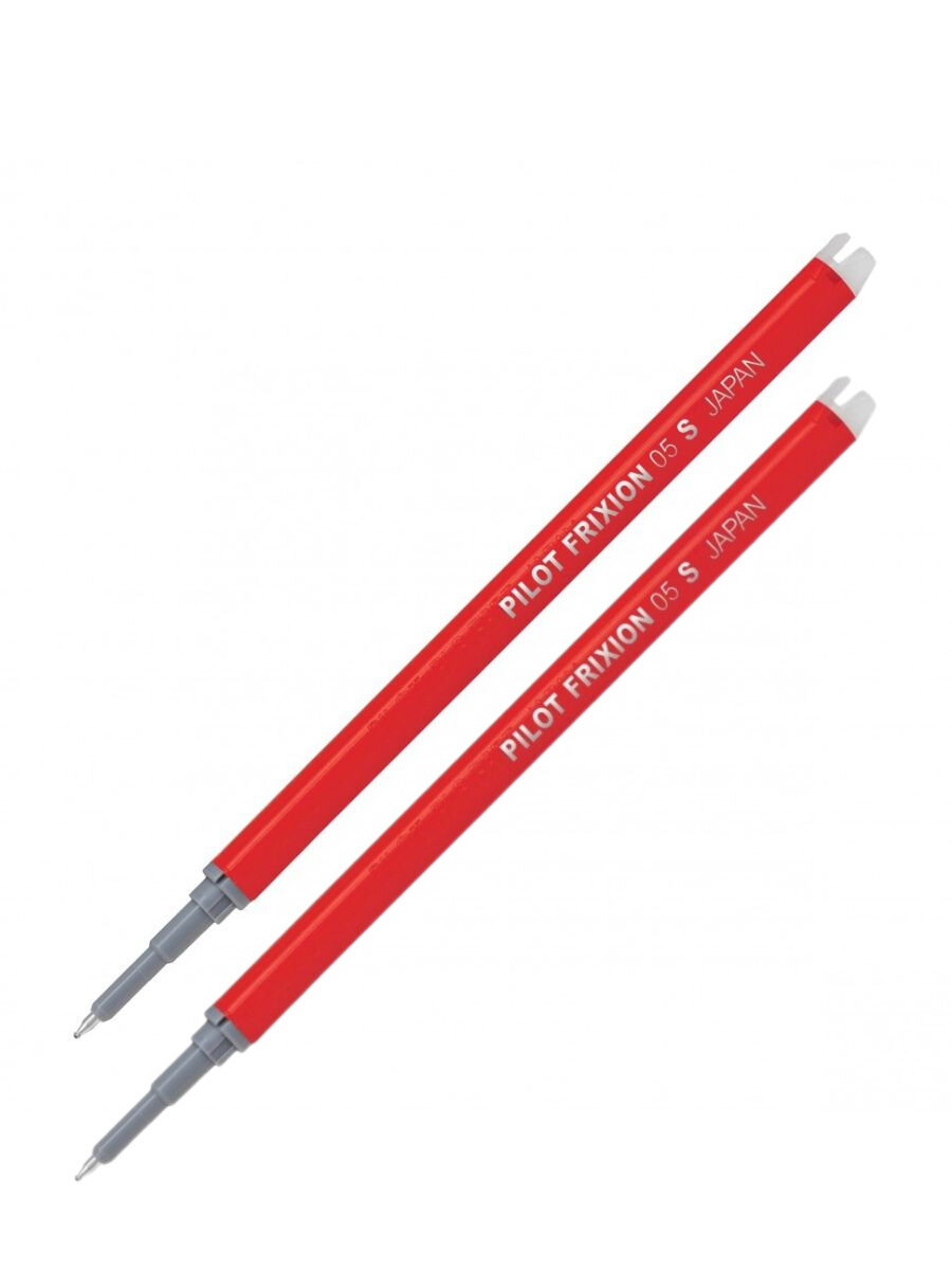 Набор гелевых стержней для ручки Pilot FRIXION, красный цвет, толщина 0,5 мм, 2 штуки