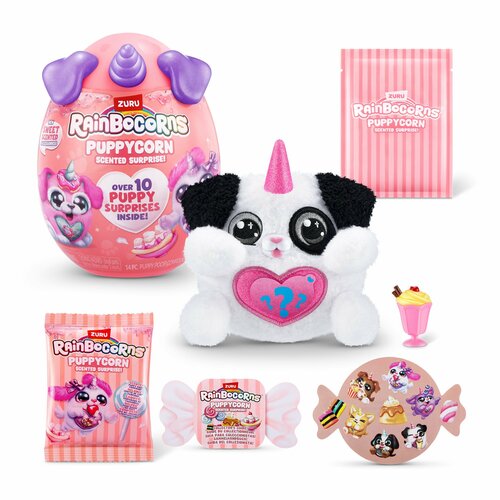 Мягкая игрушка сюрприз в яйце Zuru Rainbocorns PUPPYCORN SURPRISE S8 игрушка zuru rainbocorns puppycorn rescue surprise сюрприз в яйце в ассортименте