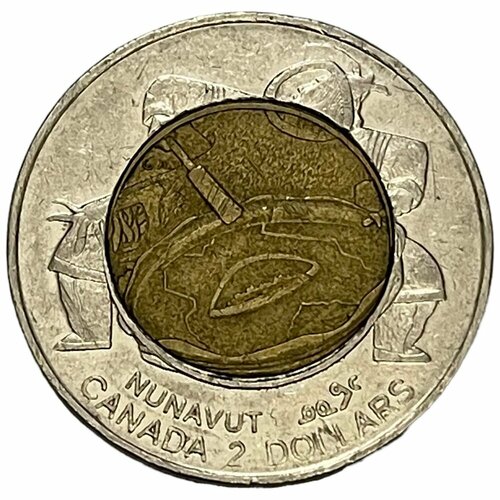 Канада 2 доллара 1999 г. (Основание Нунавута) (Лот №2)