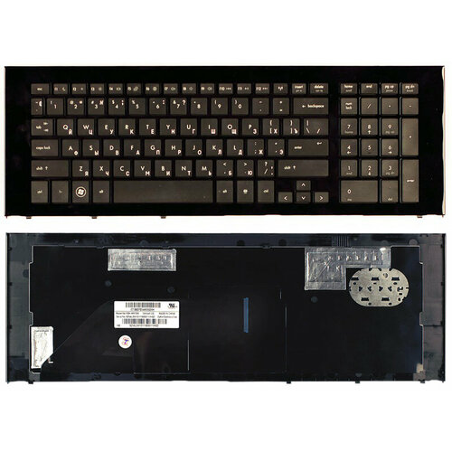 Клавиатура для HP 615600-251 черная с рамкой клавиатура для ноутбука hp 615600 251