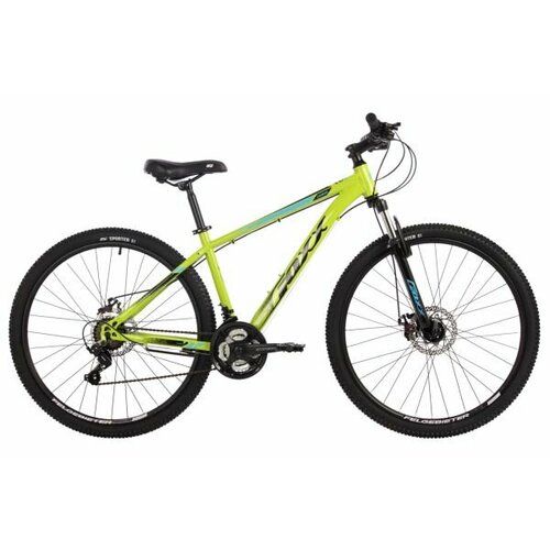 Велосипед FOXX 27.5 CAIMAN лимонный, сталь, размер 16 2024 год горный mtb велосипед foxx caiman 26 2024 14 and quot 26shd caiman 14lm4 лимонный