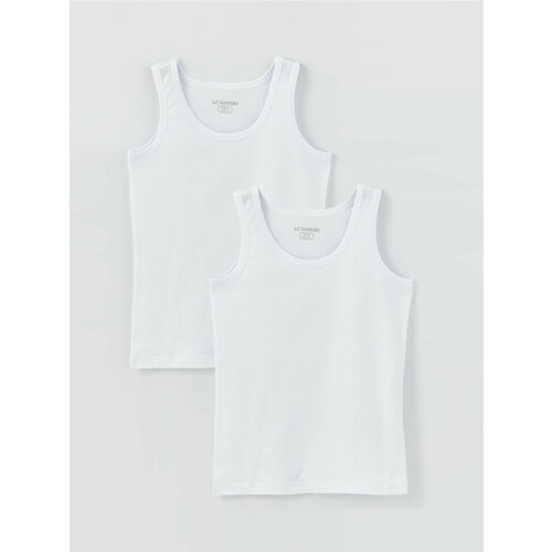 Майка LC Waikiki, размер 3-4 года, белый футболка adidas размер 3 4y [mety] белый