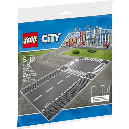 Конструктор LEGO City 7280 Перекресток конструктор lego city 60304 перекресток со светофорами