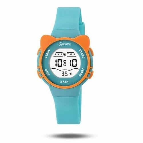 Часы наручные детские электронные d-38 см будильник календарь ремешок l-22см 3АТМ 5625₽