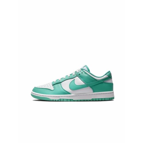 Кроссовки NIKE Dunk Low, размер 42.5 EU, белый, бирюзовый