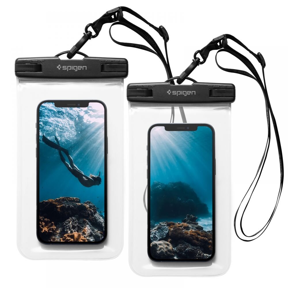 Водонепроницаемый чехол SPIGEN - WaterProof - Универсальный - A601 - Прозрачный - 2 шт - AMP03098