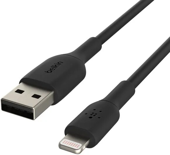 Кабель USB - Lightning, 1м, Belkin (CAA001bt1MBK)