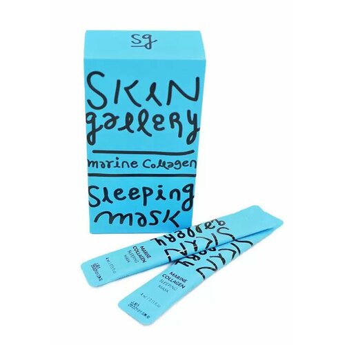 skin gallery комплект 10шт ночная маска с морским коллагеном marine collagen sleeping pack Skin Gallery Комплект 10шт Ночная маска с морским коллагеном Marine Collagen Sleeping Pack