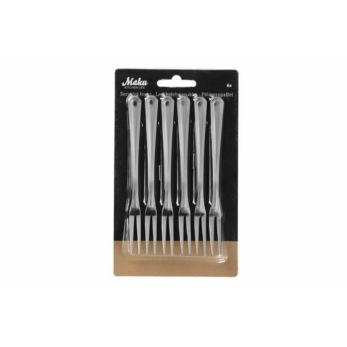 Вилка для фруктов и закусок 13,5см Carving forks, набор 6 штук, Maku
