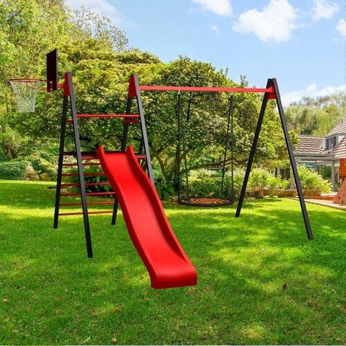 Уличные качели Sv Sport Maxi УК1424КП1 длина рамы 30м качели Гнездо 10м Щит баскетбольный c кронштейном к УК Maхi Комплект горка Sv Sport Махi Подвесы для качелей на подшипниках 1 комп 79450₽