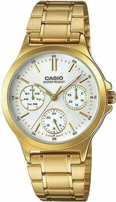 Наручные часы CASIO LTP-V300G-7A, золотой, белый