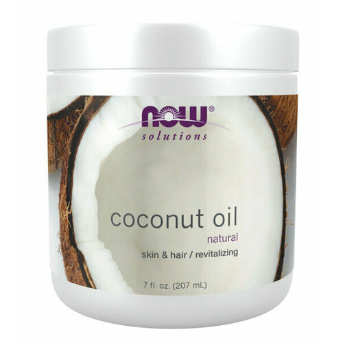 NOW Coconut oil skin&hair 207мл кокосовое масло для тела и волос 100 мл