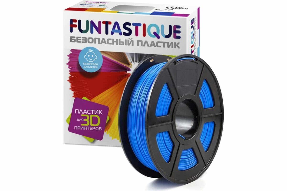 FUNTASTIQUE Пластик в катушке (petg,1.75 мм,1 кг), цвет ультрамарин PETG-1KG-UM