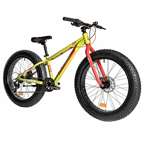 Велосипед NOVATRACK FATBIKE 24 SUV алюм рама 13 зеленый 7-скор RDTY200TS38 диск торм STG 41155₽