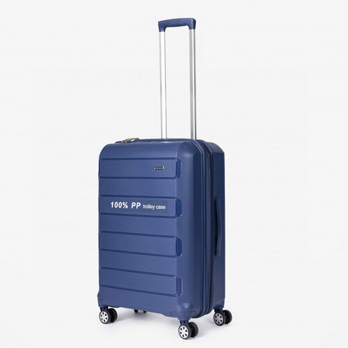 Чемодан Travelcar, 33 л, размер XL, синий чемодан travelcar 65 л размер m черный