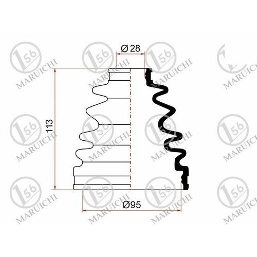 IPSASP_02-155 Пыльник шруса внутренний RH HIACE, REGIUSACE KDH2##, TRH2## 1KDFTV,2TRFE 07-