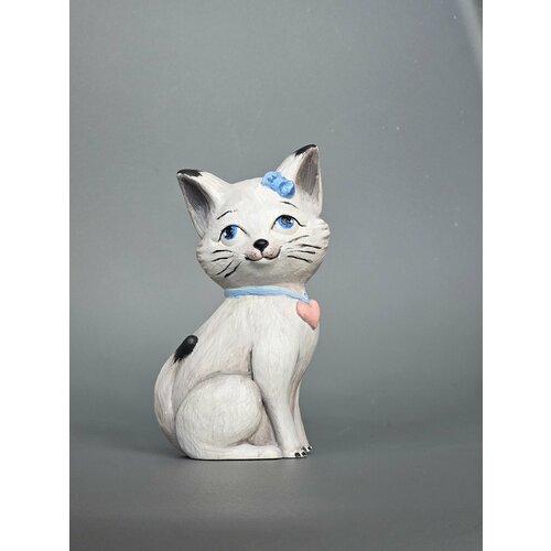 Фугурка - статуэтка кошки из гипса раскраской