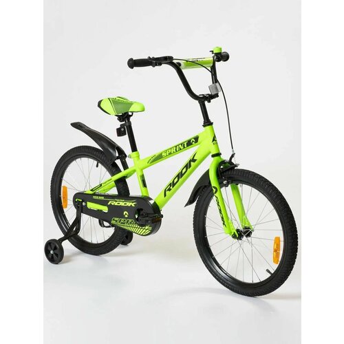 Велосипед 20 ROOK SPRINT зеленый для мальчиков и девочек от 6 до 9 лет на рост 115-140см детский велосипед rook sprint 16 2020 зеленый 9 5 требует финальной сборки
