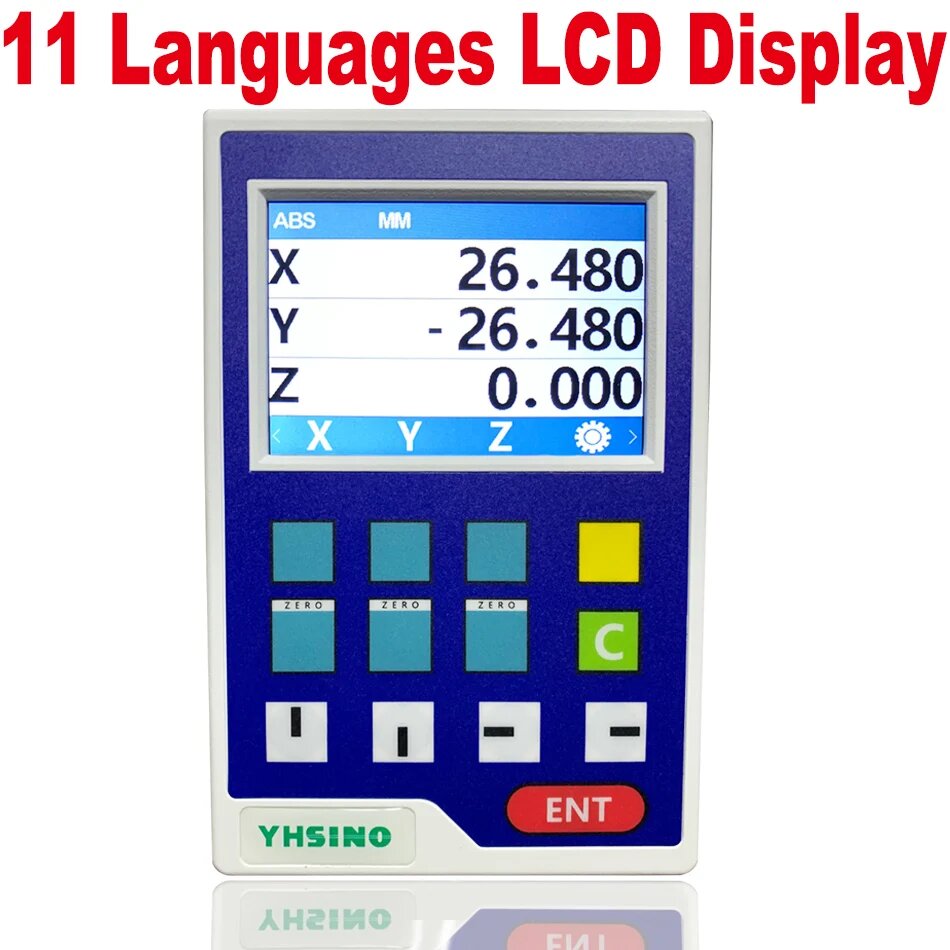 Мини токарный DRO YH800-3A 11 языков