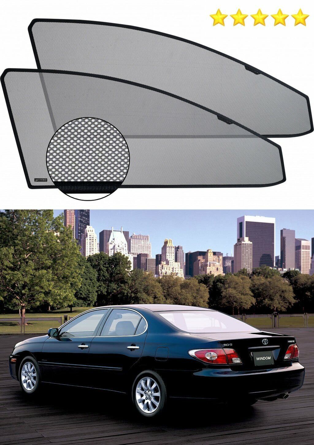 Шторки на автомобиль Toyota Windom Тойота Виндом (V30 2001-2006)