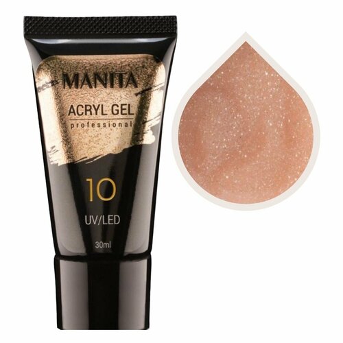 фото Manita professional акриловый гель для моделирования ногтей №10, 30 мл