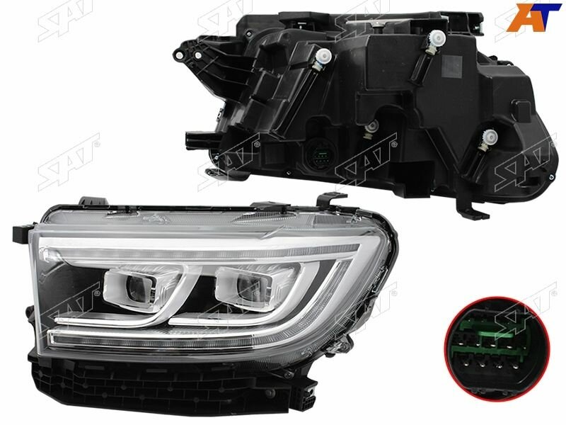 . SAT Фара для GREAT WALL POER 21-ЛЕВАЯ LED