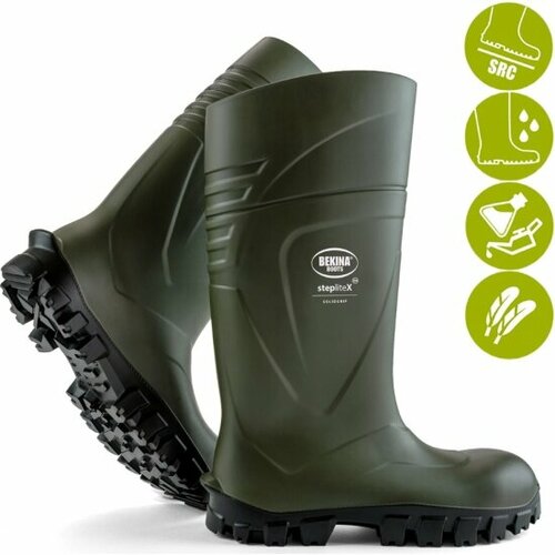 Сапоги Bekina STEPLITE X 04 SolidGrip, цвет green/black, размер EU 44 (рос. 43)