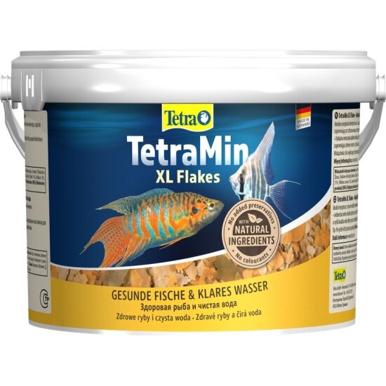 Корм основной для всех видов рыб Tetra Min XL Flakes 3,6 литров