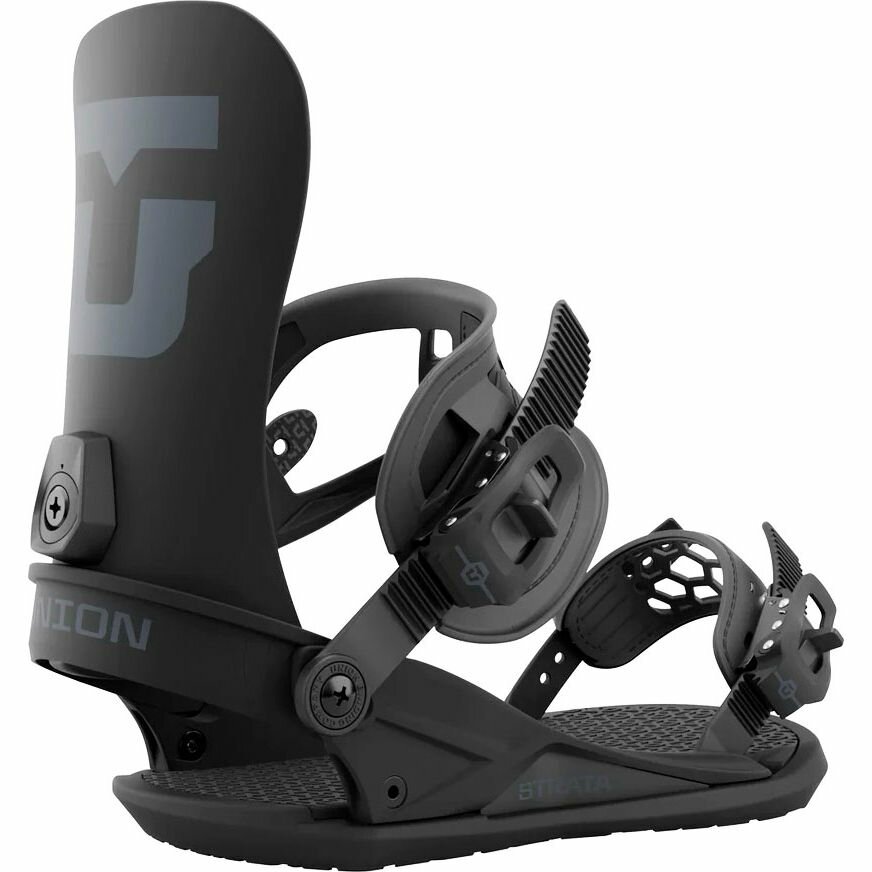 Крепления сноубордические UNION STRATA (23/24) Black/черный, размер M
