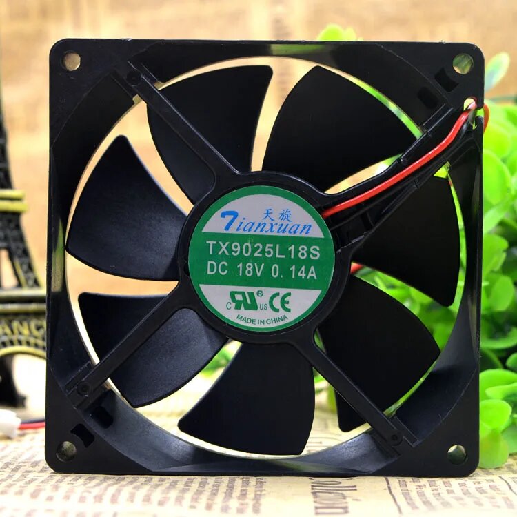 SSEA Новая TX9025L18S 18 в 0.14A 9 см 9025 90*90*25 охлаждающий вентилятор для холодильника