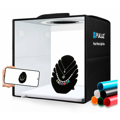 Фотобокс Puluz PKT3200 30 см кольцевая нижняя подсветка 6 фонов 4836₽