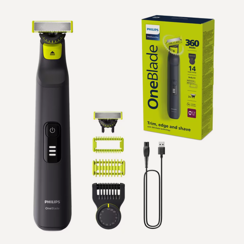 Изображение товара Триммер Philips OneBlade QP6542/15 Pro Face + Body, для лица, тела, бороды и усов