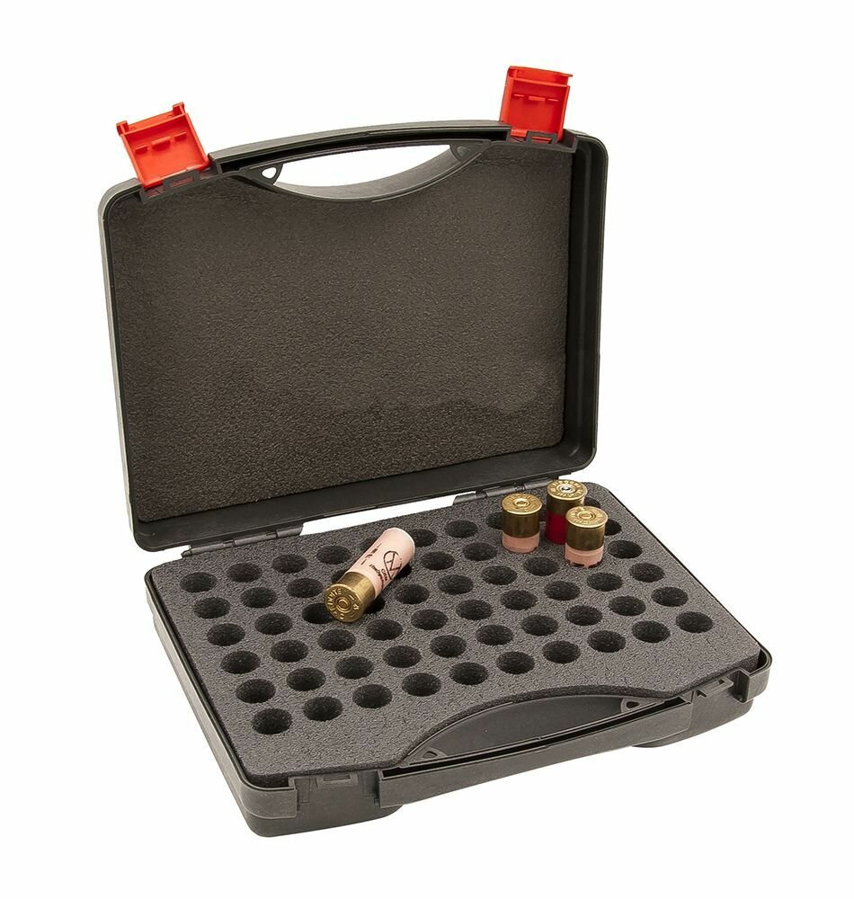 Кейс для патронов 12 калибра BulletBox на 60 шт пластиковый бокс органайзер для хранения 12/70 12/76 — фото 1