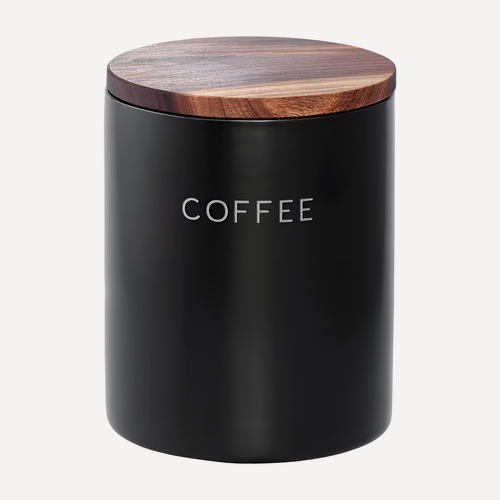 Изображение товара Банка керамическая для хранения кофе Smart Solutions, 650 мл, черная