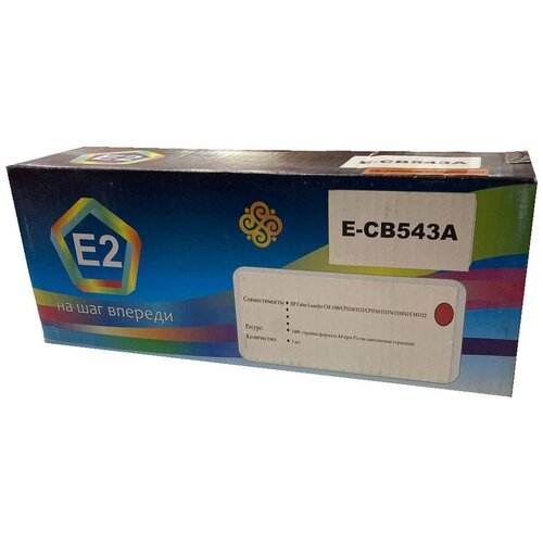 Картридж E2 - Совместим с HP Color LaserJet CM 1300/CP1210/1215/CP1510/1515N/1518NI/CM1312 RED E-CB543A блинница caso cm 1300 черный серебристый