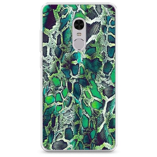 фото Силиконовый чехол "зеленая кожа змеи" на xiaomi redmi note 4 / сяоми редми ноут 4 case place