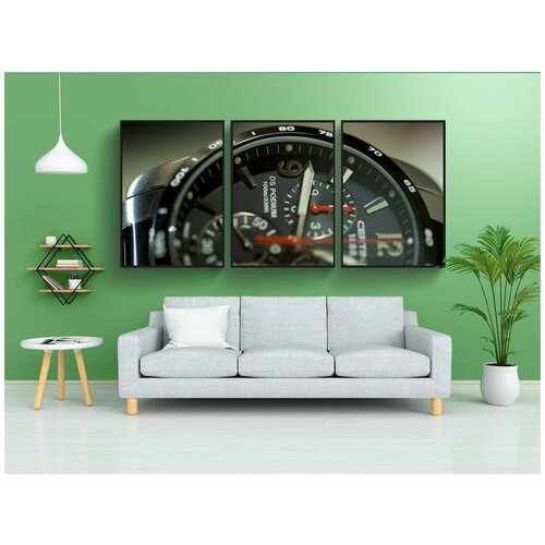 фото Набор модулных постеров для интерьера "смотреть, время, часы" 60x90 см. в тубусе, без рамки lotsprints