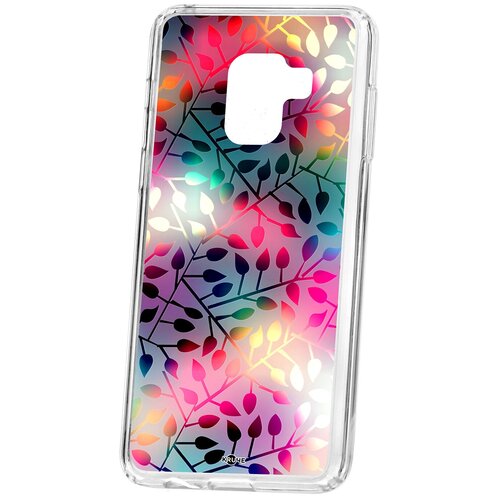 фото Чехол на samsung galaxy a8 2018 (a530) kruche print цветные листья кruче