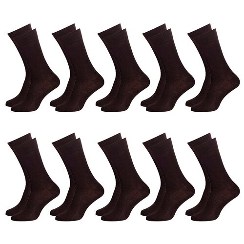 Мужские носки LorenzLine, 10 пар, классические, размер 43/46, черный