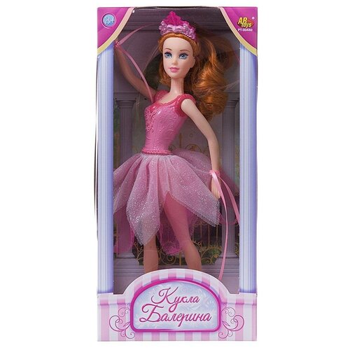 фото Кукла балерина, 30 см, в розовой юбке-лепесток - abtoys [pt-00440/w(3)]
