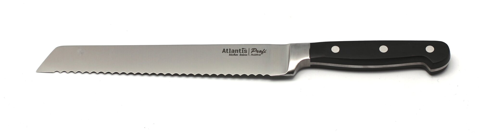 Нож для хлеба "Atlantis", 20см, черный, 24103-SK