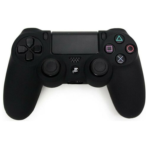 Защитный силиконовый чехол Controller Silicon Case для геймпада Sony Dualshock 4 Wireless Controller (Черный) (PS4) защитный силиконовый чехол controller silicon case для геймпада sony dualshock 4 wireless controller черепа grean eyes ps4